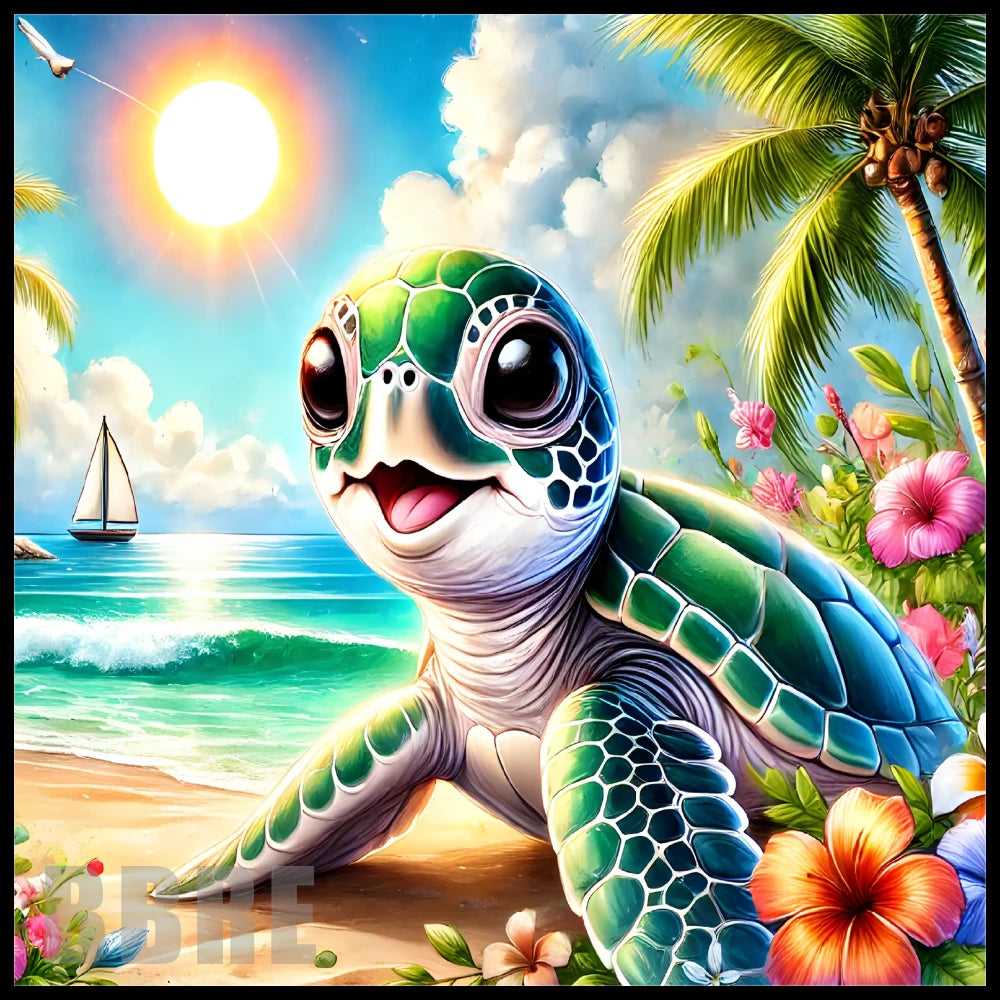 Tropical Turtle 21 20 OZ Sublimation Wrap