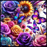 Floral Butterfly 11 20 OZ Sublimation Wrap
