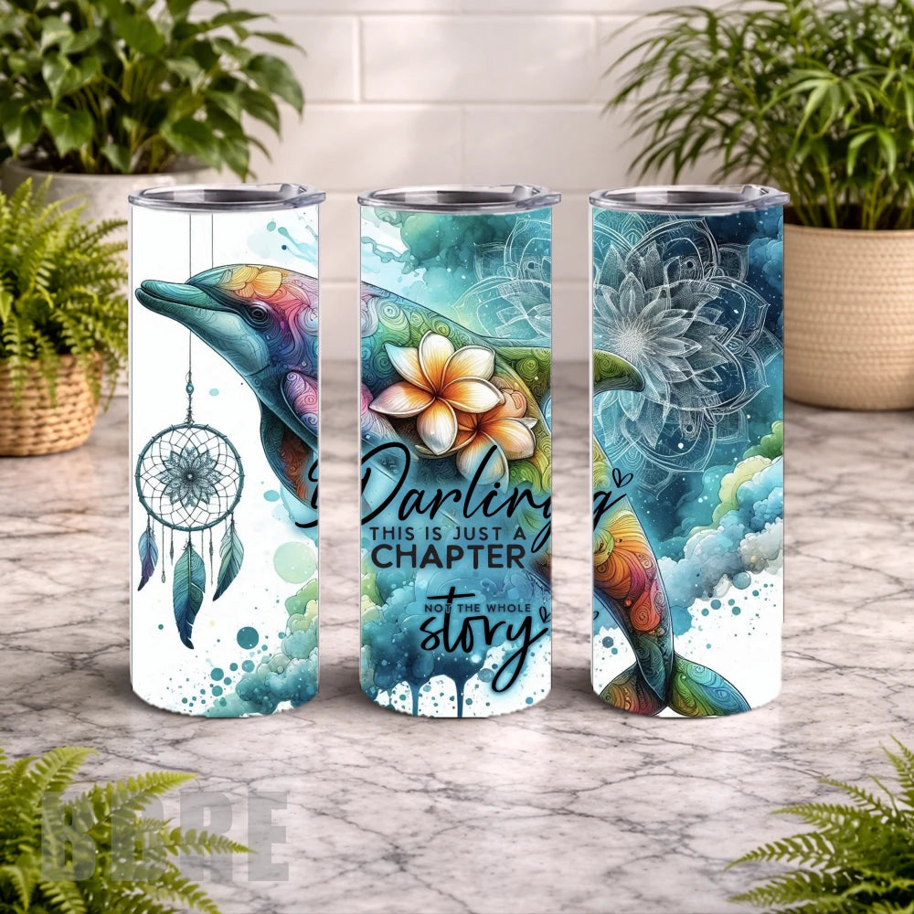 Dolphin Dream 2 20 OZ Wrap Mockup