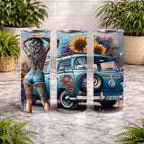 Floral Vw 20 OZ Wrap Mockup