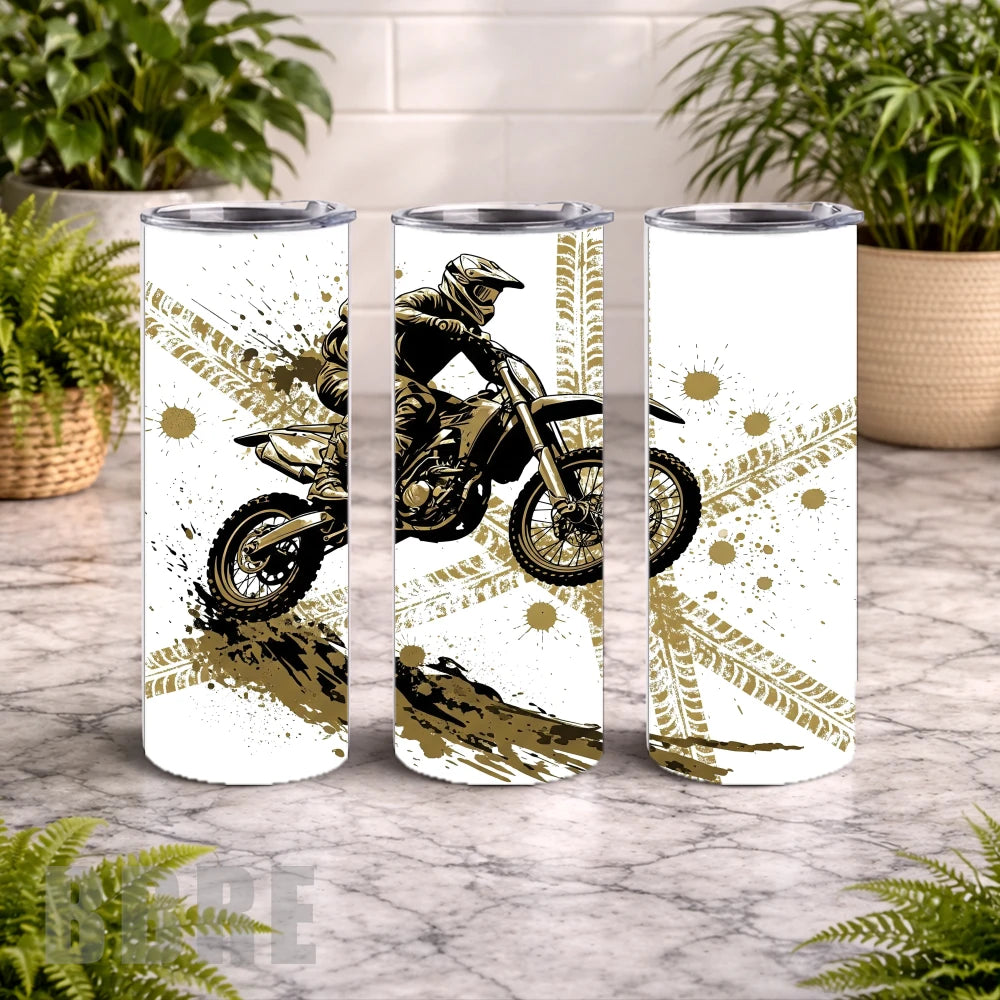 Motocross Rider 20 OZ Wrap Mockup