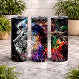 Colorful Lion 20 OZ Wrap Mockup