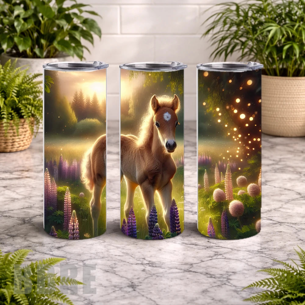 Golden Foal 20 OZ Wrap Mockup