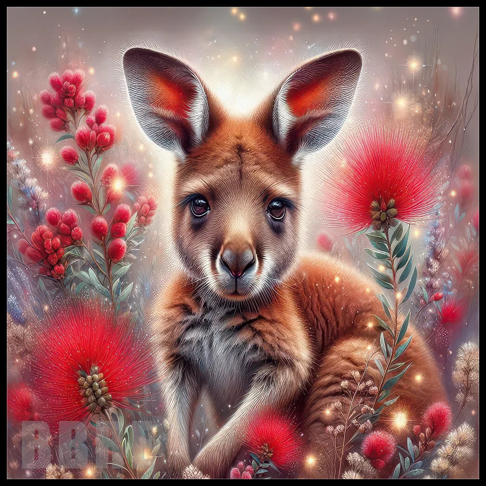 Kangaroo Blossom 2 20 OZ Sublimation Wrap