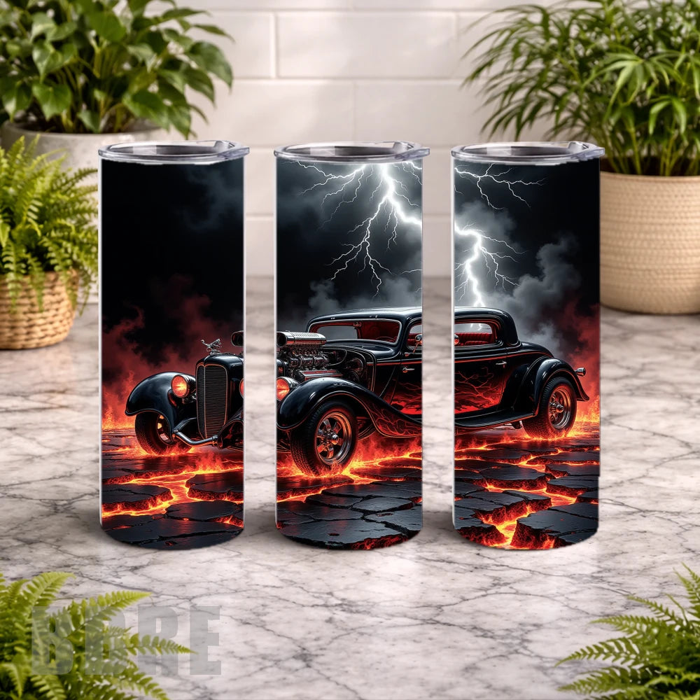Lightning Hotrod 20 OZ Wrap Mockup