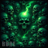 Green Skull 4 20 OZ Sublimation Wrap
