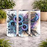 Peacock Bloom 20 OZ Wrap Mockup