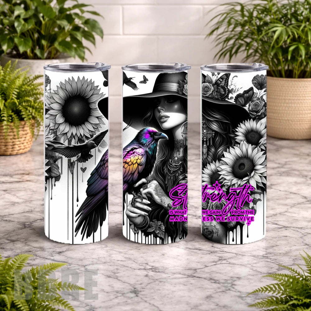 Strength Tumbler 20 OZ Wrap Mockup
