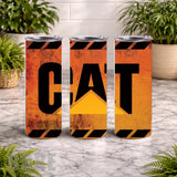 Caution Cat 20 OZ Wrap Mockup