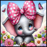 Cute Elephant 3 20 OZ Sublimation Wrap
