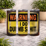 Warning Sign 2 20 OZ Wrap Mockup