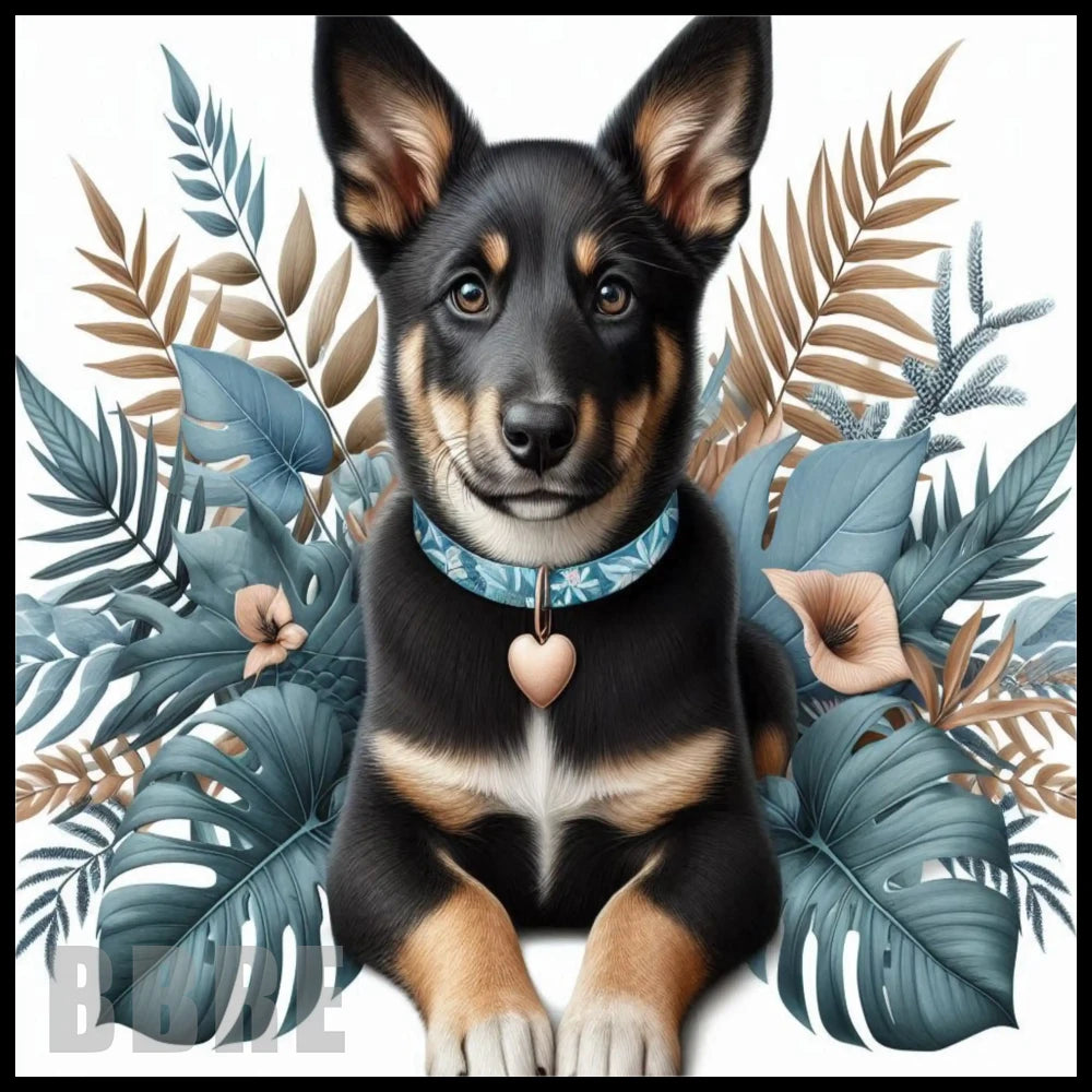 Floral Pup 4 20 OZ Sublimation Wrap