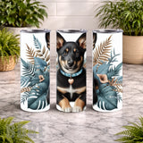 Floral Pup 4 20 OZ Wrap Mockup