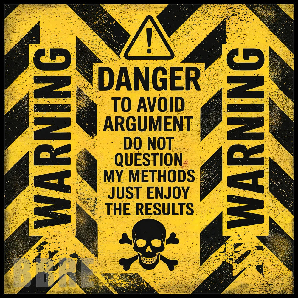 Warning Skull 20 OZ Sublimation Wrap