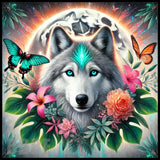 Wolf Floral 8 20 OZ Sublimation Wrap