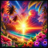Tropical Sunset 5 20 OZ Sublimation Wrap