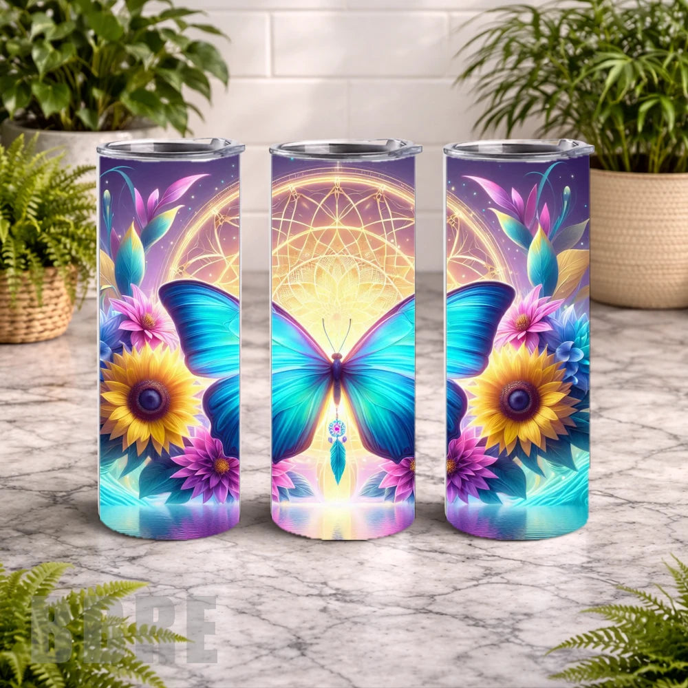 Butterfly Bloom 22 20 OZ Wrap Mockup