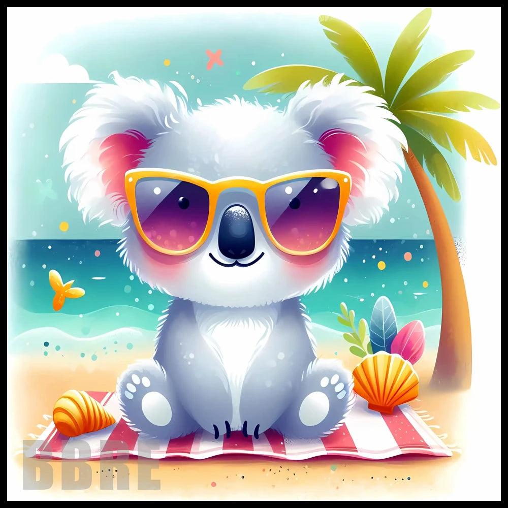 Beach Koala 20 OZ Sublimation Wrap