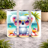 Beach Koala 20 OZ Wrap Mockup