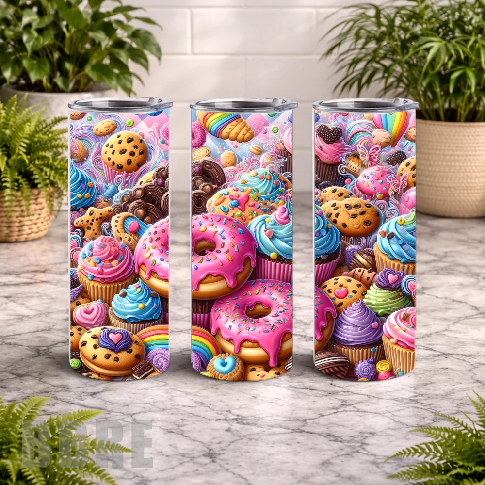 Sweet Treats 3 20 OZ Wrap Mockup