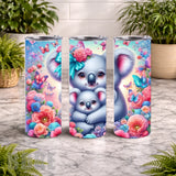 Koala Family 4 20 OZ Wrap Mockup