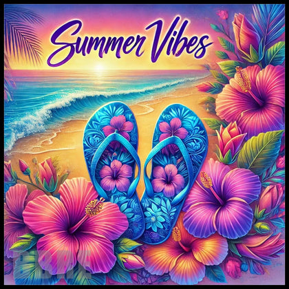 Tropical Flipflops 20 OZ Wrap Design