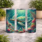 Turtle Paradise 4 20 OZ Wrap Mockup