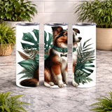 Floral Dog 7 20 OZ Wrap Mockup