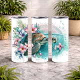 Tropical Turtle 26 20 OZ Wrap Mockup