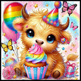 Rainbow Cow 2 20 OZ Sublimation Wrap