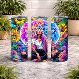 Floral Mandala 8 20 OZ Wrap Mockup