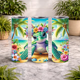 Tropical Turtle 27 20 OZ Wrap Mockup