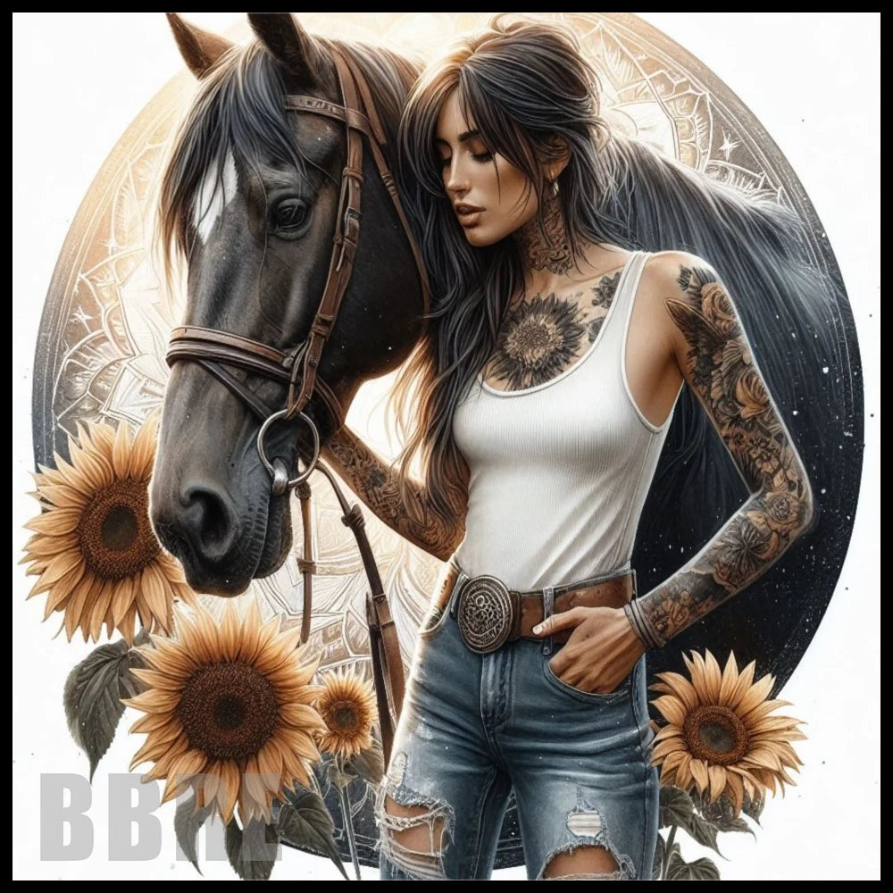 Sunflower Horse 12 20 OZ Sublimation Wrap