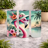 Flamingo Paradise 20 OZ Wrap Mockup