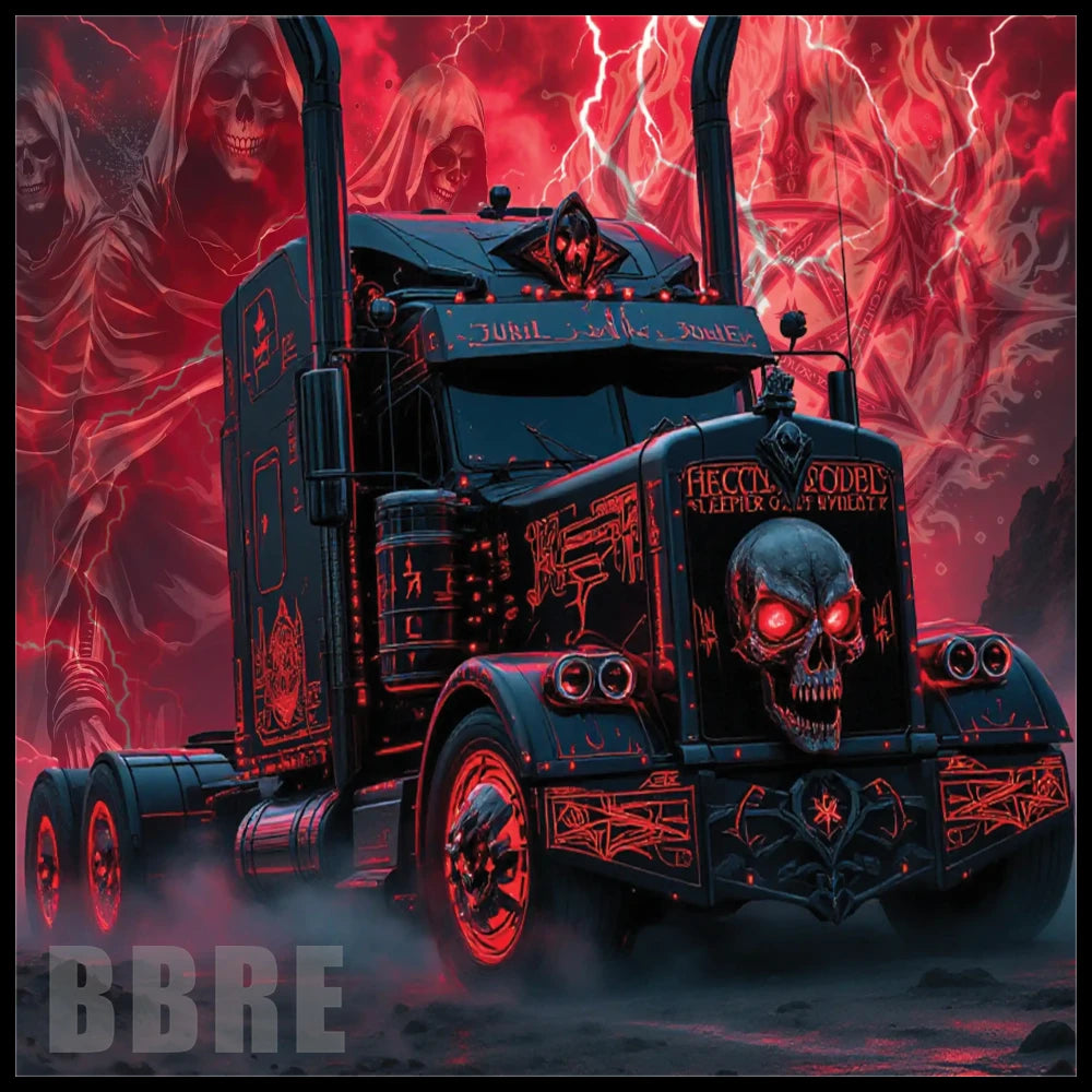 Skull Truck 4 20 OZ Sublimation Wrap