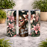 Indestructible Beauty 20 OZ Wrap Mockup