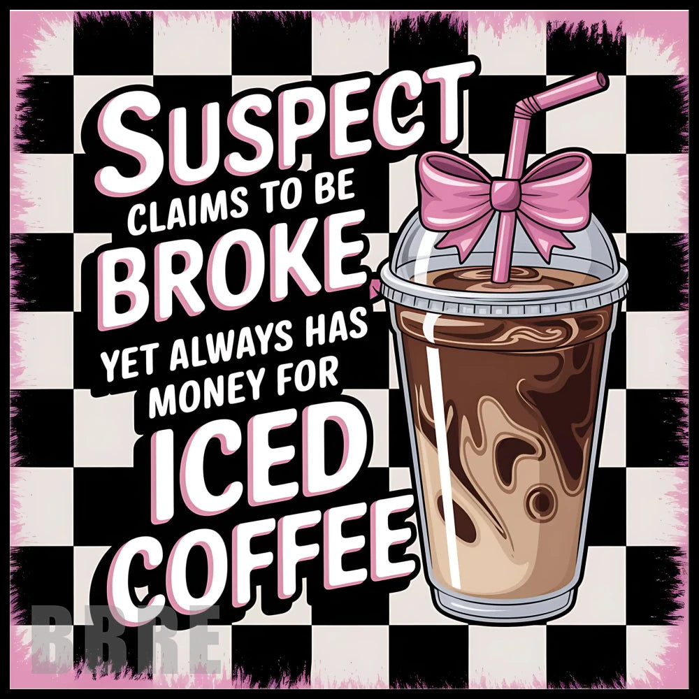 Iced Coffee 20 OZ Sublimation Wrap
