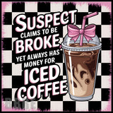 Iced Coffee 20 OZ Sublimation Wrap