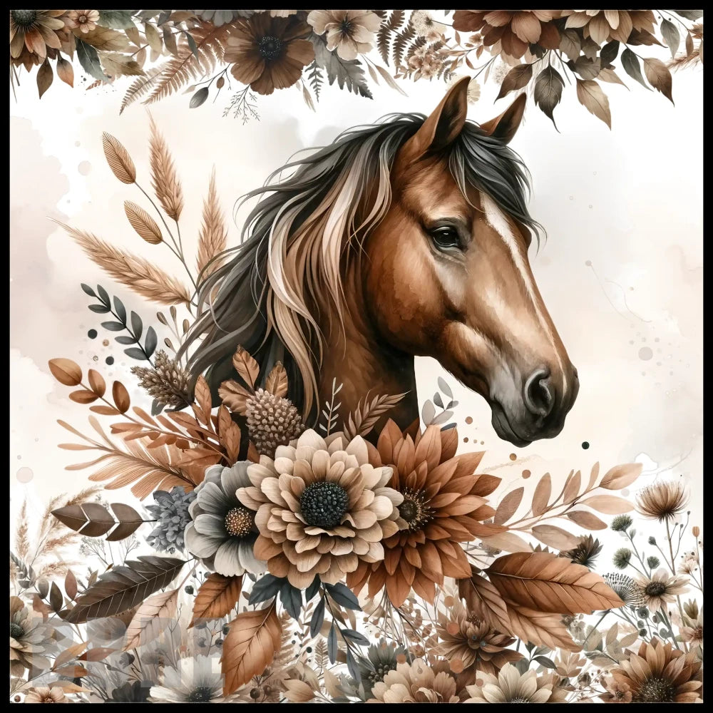 Floral Horse Main Image,