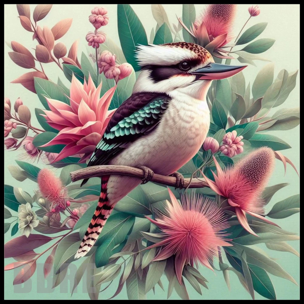 Floral Kookaburra Main Image,