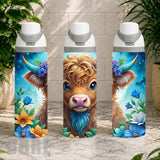 Floral Highland Cow Product Image,