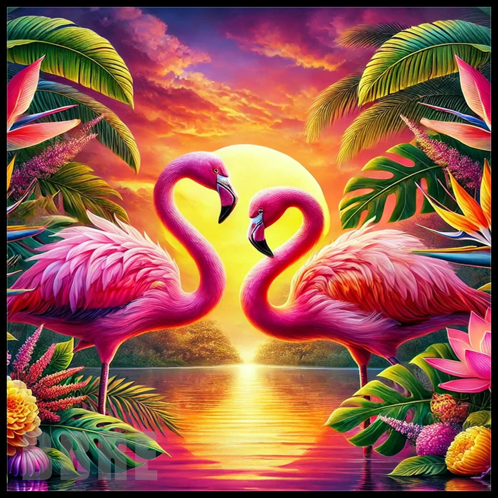 Tropical Flamingos Main Image,