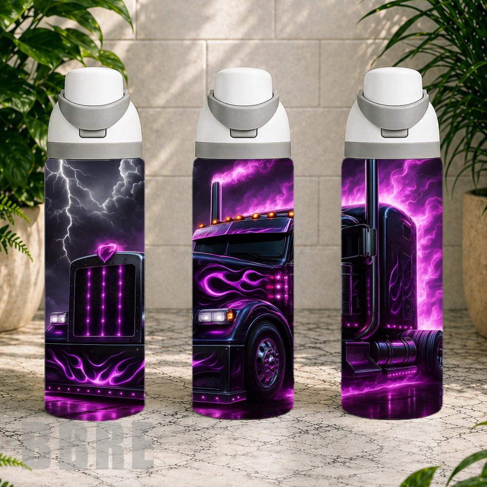 Purple Flame Truck Product Image,