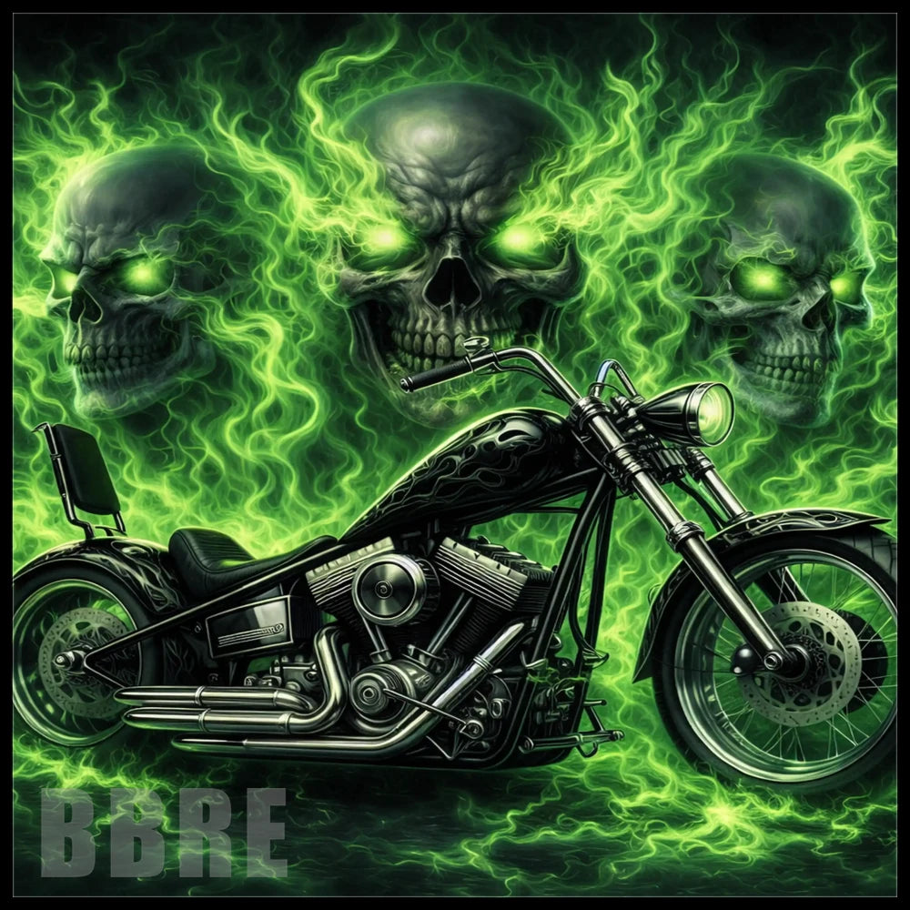 Green Skull Bike Main Image,