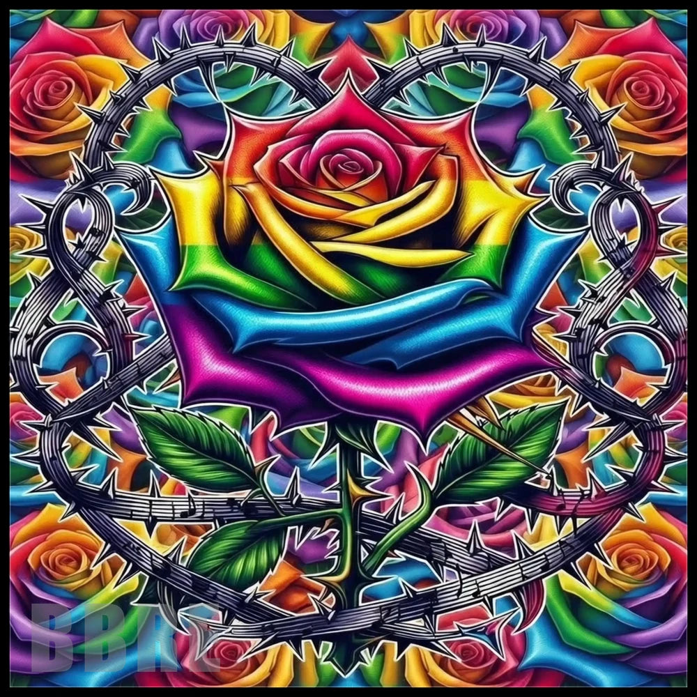 Rainbow Rose Main Image,