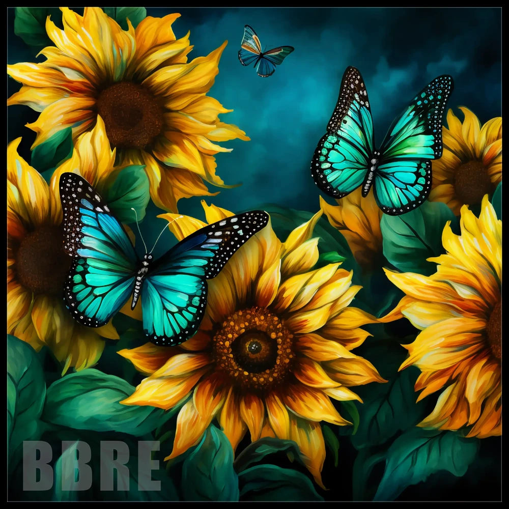 Butterfly Sunflowers 2 Main Image,