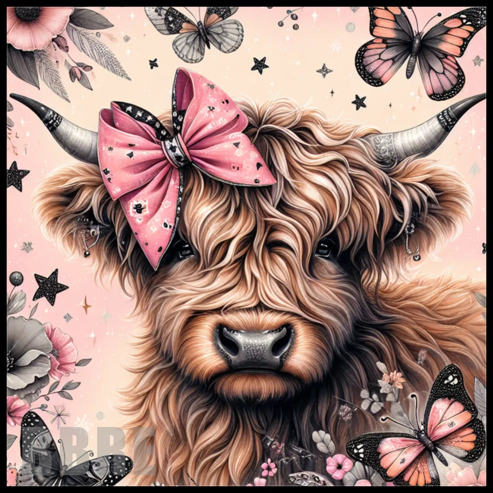 Floral Highland Cow 2 Main Image,