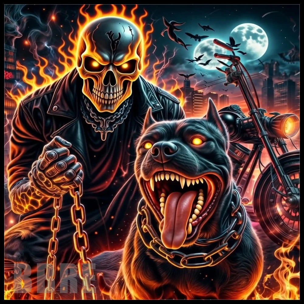 Flaming Skull 3 Main Image,
