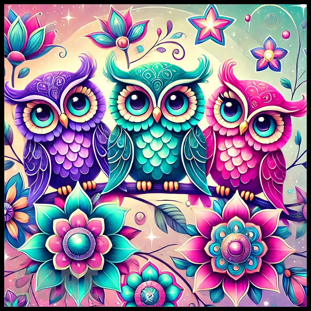 Colorful Owls 4 Main Image,