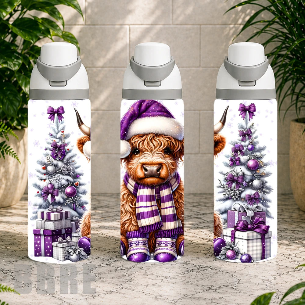 Festive Highland Cow 3 Product Image,